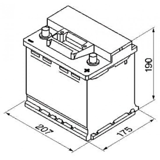 Μπαταρία SIGMA CMF55066 12V 50Ah 430cca Μπαταρία SIGMA CMF55066 12V 50Ah 430cca