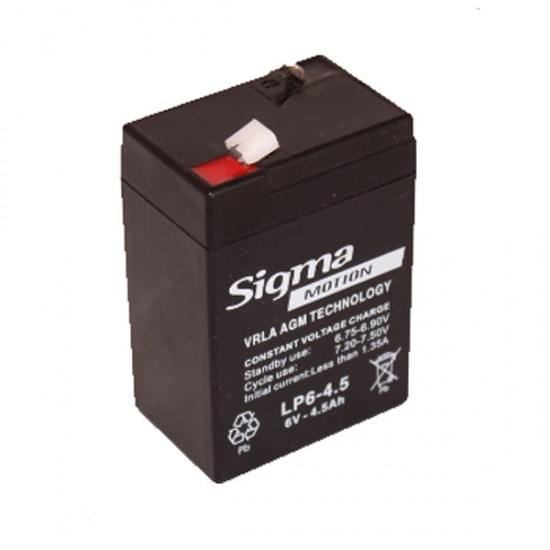 Μπαταρία SIGMA LP6-4.5H 6V 4.5AH Μπαταρία SIGMA LP6-4.5H 6V 4.5AH